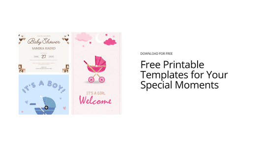 Free Printable Templates for Your Special Moments