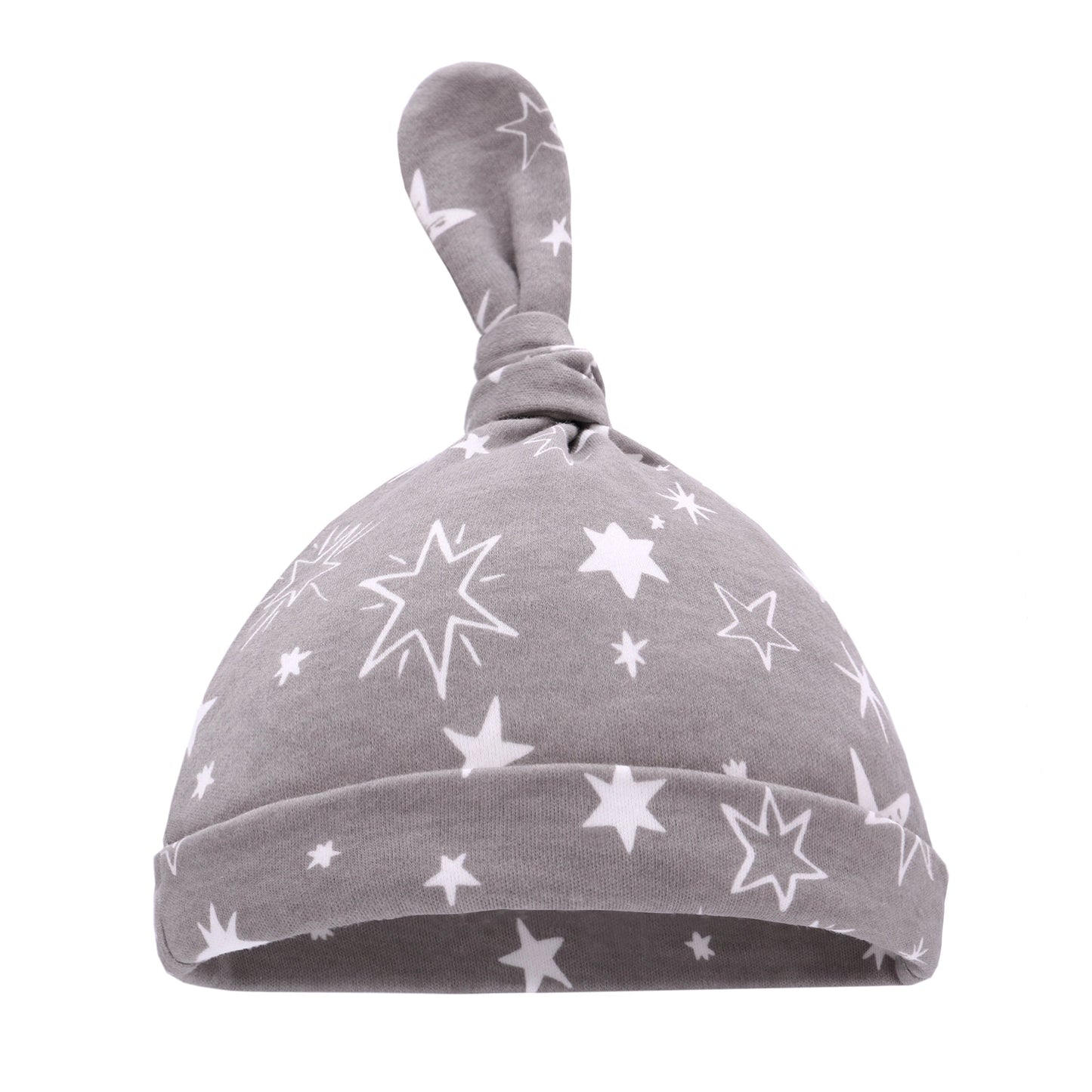 Gray Star - Super Soft Set Swaddle Blanket + Cap