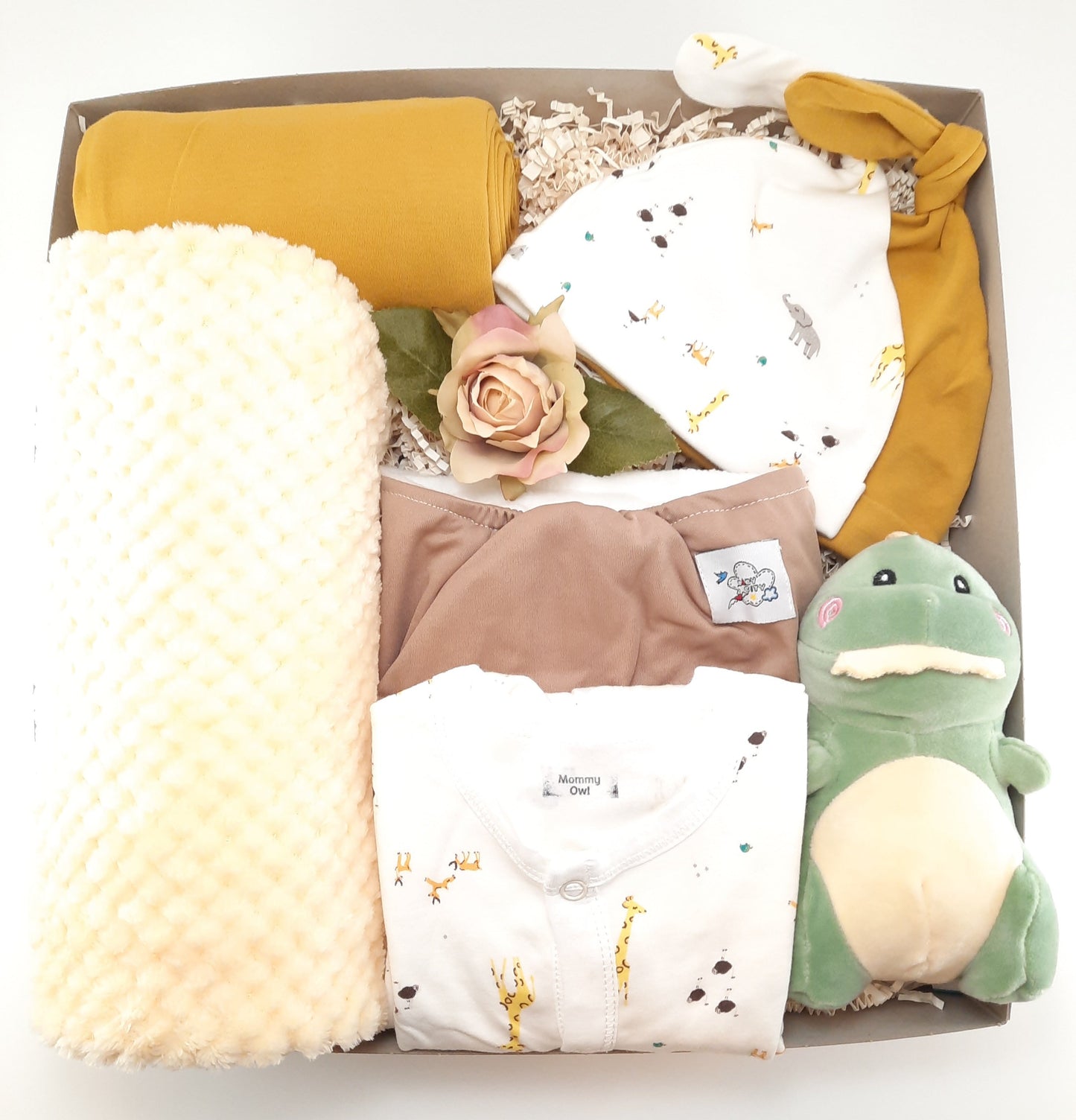 Baby Animal Yellow and Mustard - Gift Box