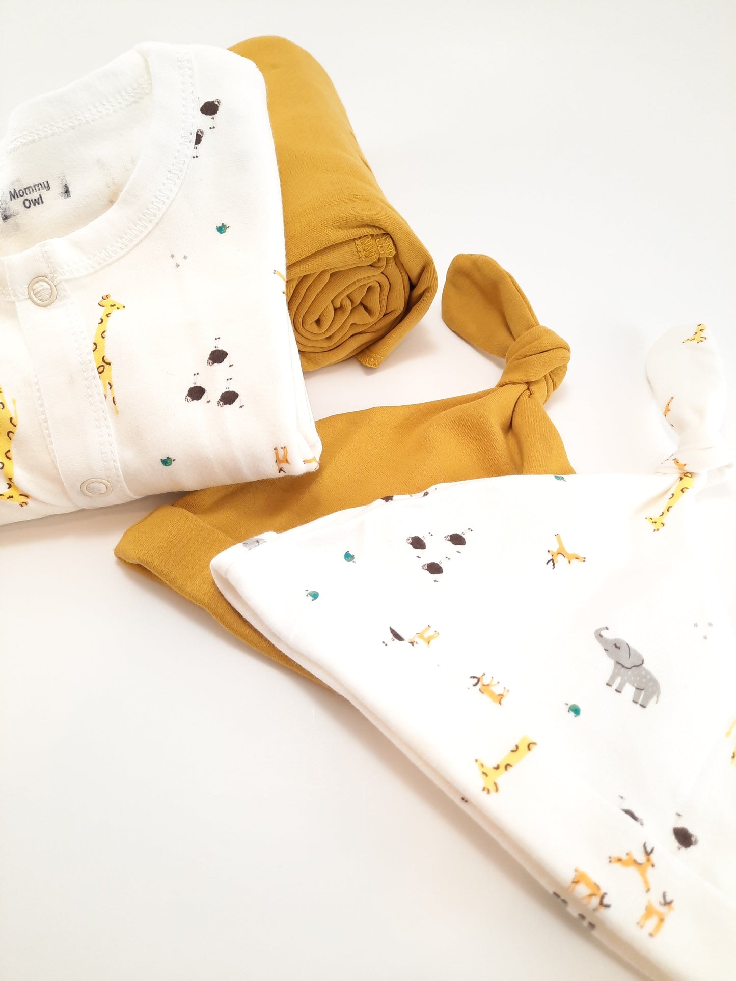 Baby Animal Yellow and Mustard - Gift Box