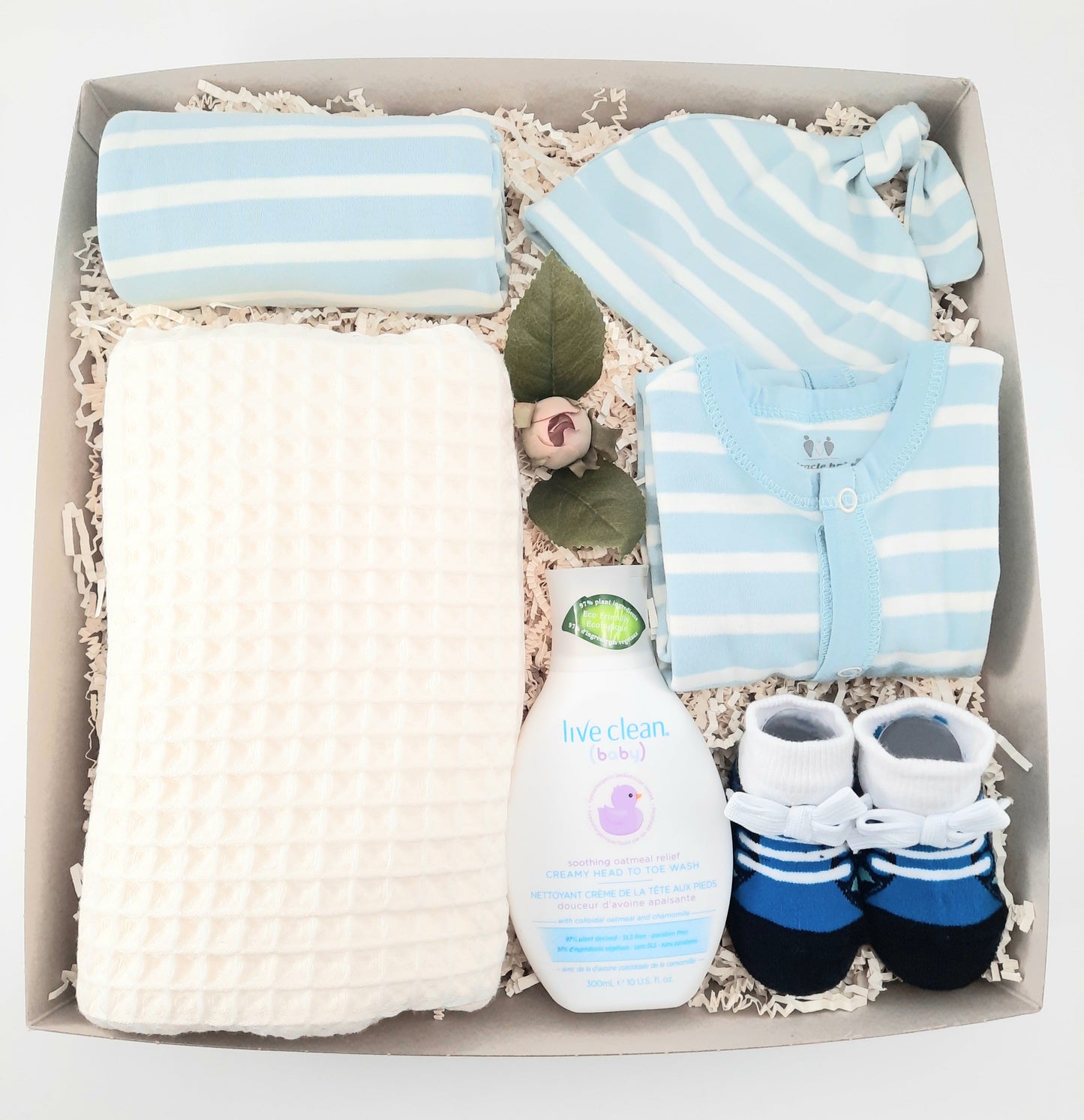 Blue Stripes Baby Boy - Gift Box