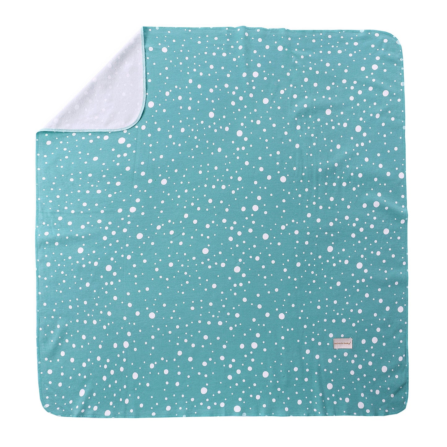Blue Dots - Super Soft Set Swaddle Blanket + Cap