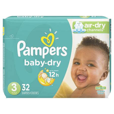 Pampers Baby Dry Diapers - Size 3