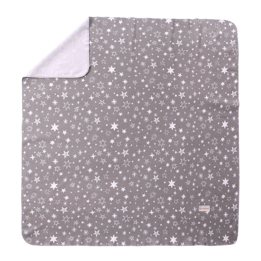 Gray Star - Super Soft Set Swaddle Blanket + Cap