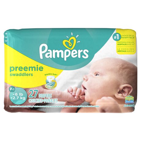 Pampers Swaddlers Diapers - Size P-1