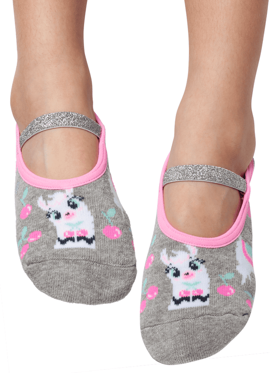 Toddler Ballerina Socks - Llama and Cherry